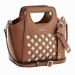 Nine West Zahari Cut Out Mini Tote Bag - Brown - Ireland (BF5467389)